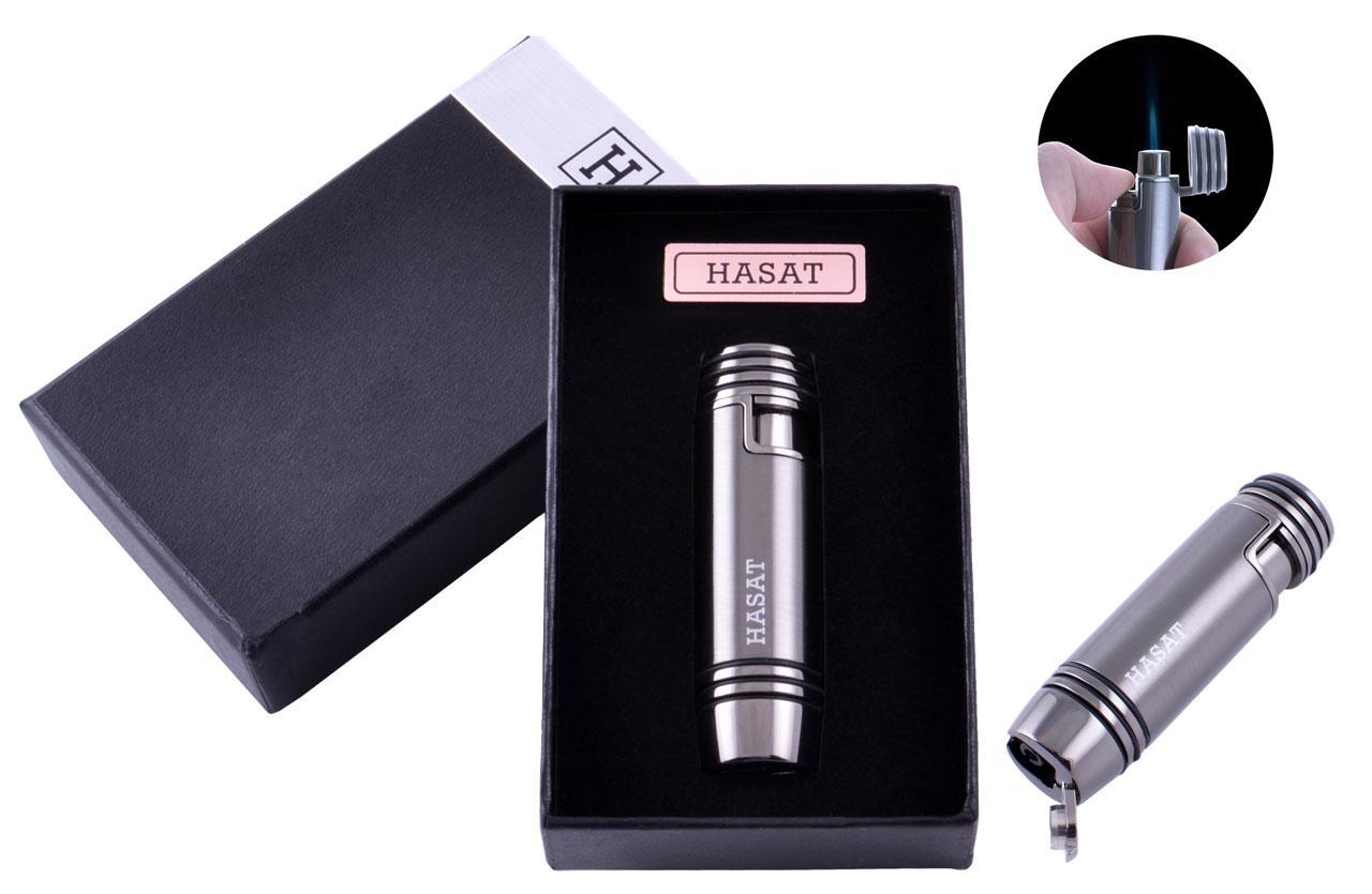 

Зажигалка в подарочной коробке HASAT (Острое пламя) №4316 Black Moongrass