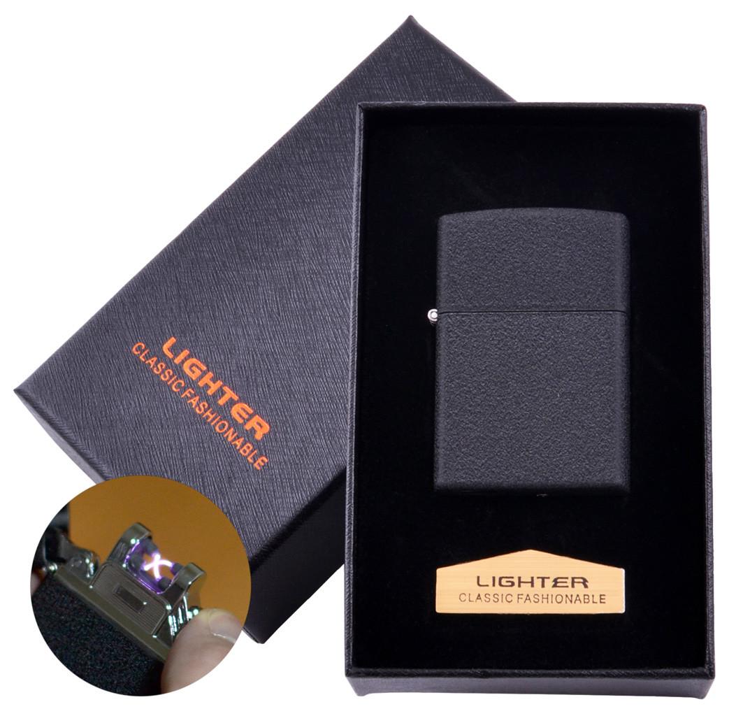 

Электроимпульсная зажигалка в подарочной коробке LIGHTER (USB) №HL-137 Black Lighter