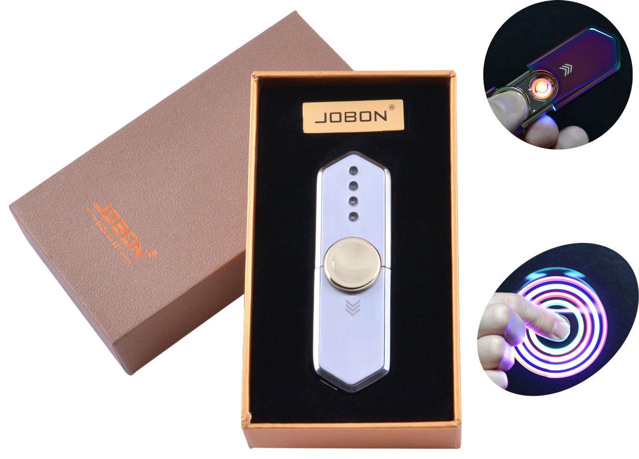 

USB зажигалка-спиннер в подарочной упаковке Jobon (Спираль накаливания) №HL-10 Silver Jobon