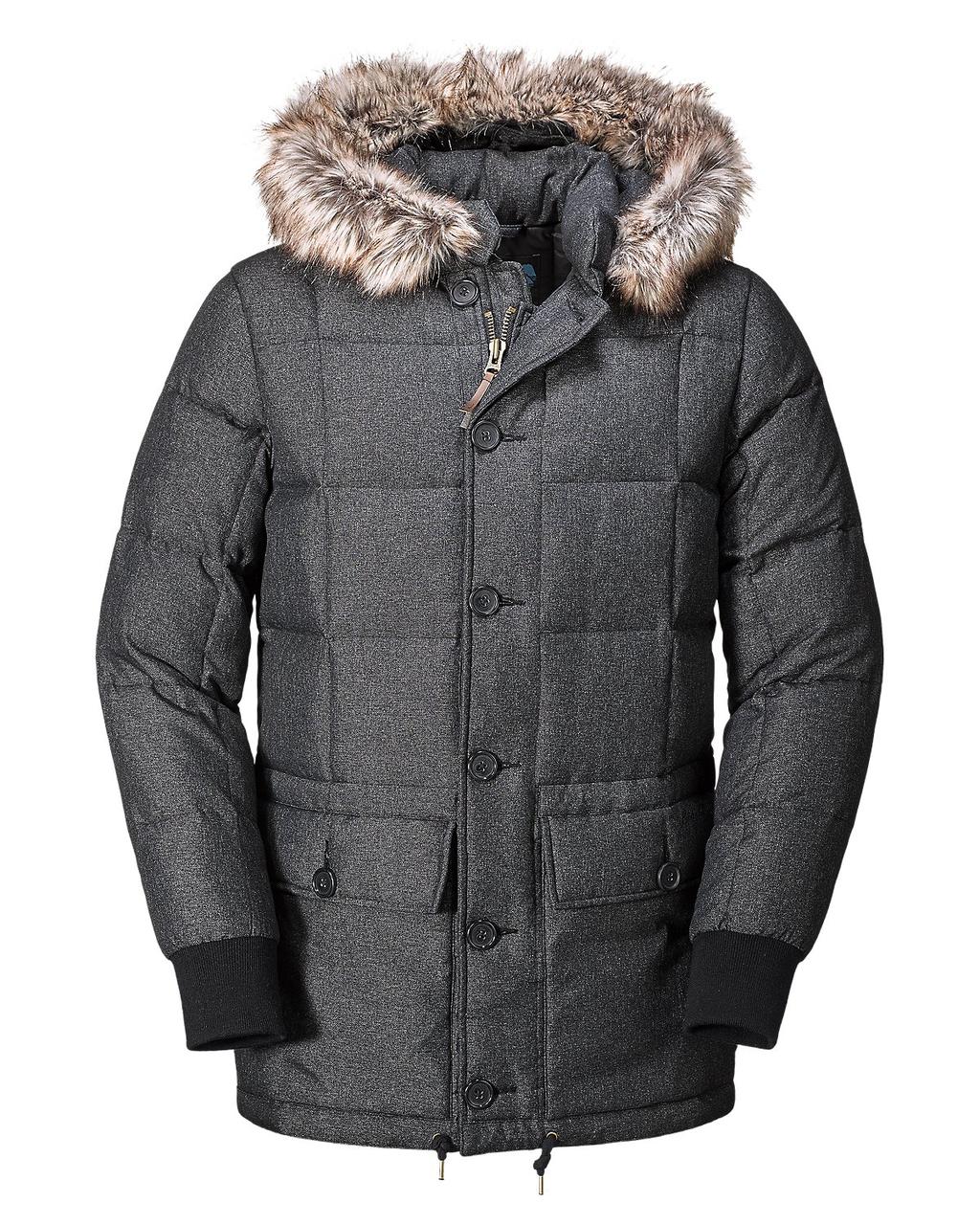 

Мужской пуховик Eddie Bauer Men Kara Koram Down Parka DK CHARCOAL HTR (L)