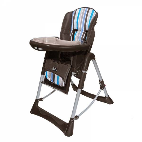 

Стульчик для кормления ABC design HighTower Malibu (коричневый с цветными полосами) (0830/405)