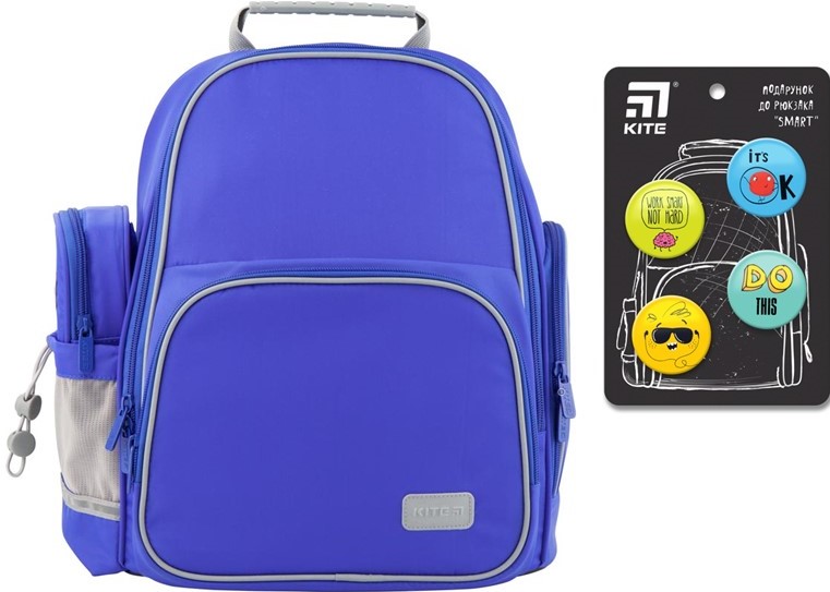

Рюкзак полукаркасный школьный Kite Education Smart 35 x 28 x 15 см 6-15 л Синий (K19-720S-2)