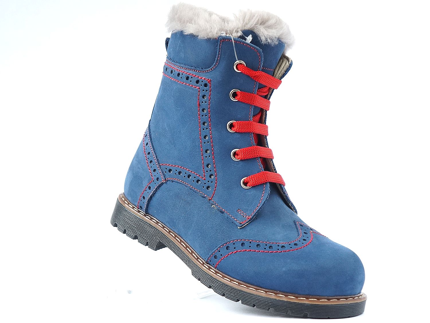 

Ортопедические ботинки Cezara Orthopedic koton nubuk kurk 571 30 Синие