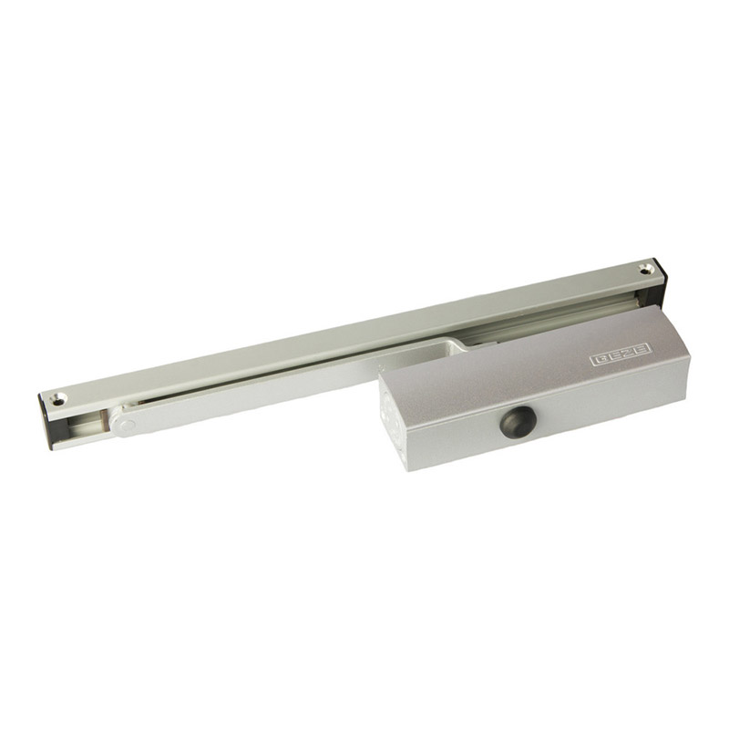 

Дотягувач дверей Geze TS-3000 silver з ковзаючою шиною