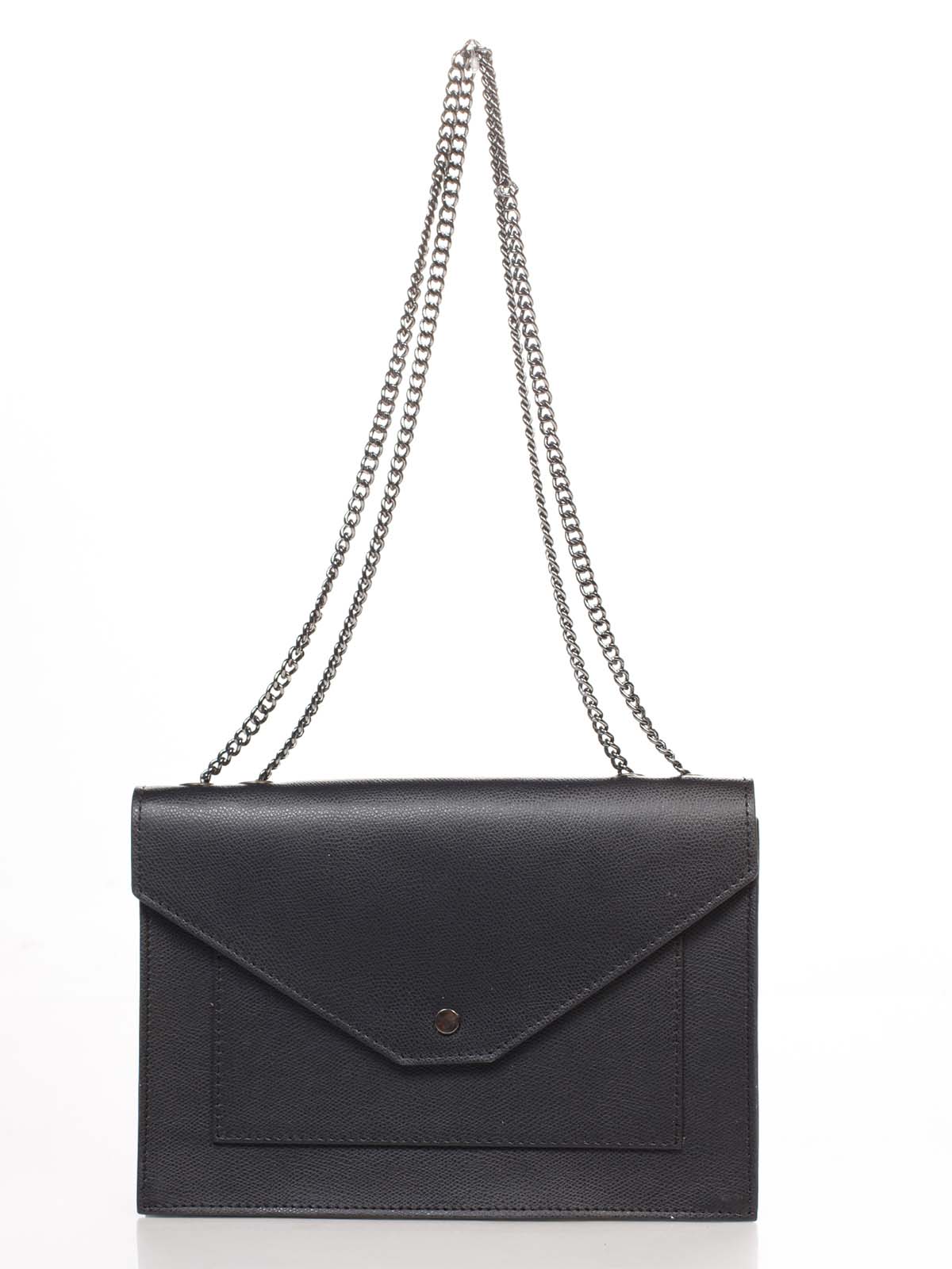 

Клатч Genuine Leather 8415_black Кожаный Черный