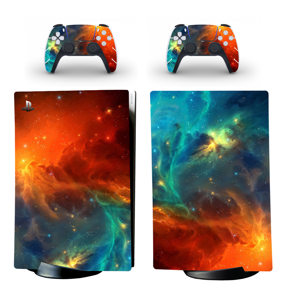 

Виниловые наклейки на PS5 Digital Edition и геймпад DualSense Space Sony PlayStation 5 игровая консоль Skin (PV5008)
