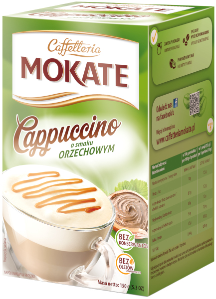 Растворимый кофейный напиток Mokate Caffetteria Cappuccino Hazelnut в ...