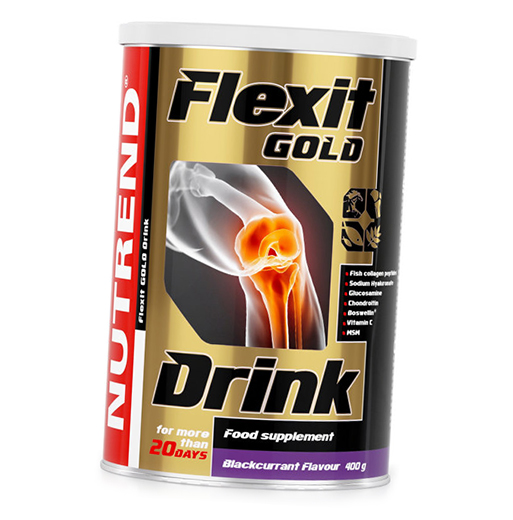 

Хондропротектор, Flexit Gold Drink, Nutrend 400г Черная смородина (03119004)