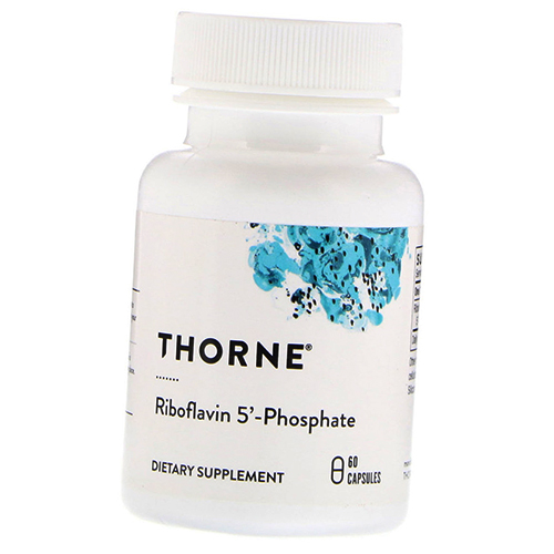 

Рибофлавин, Riboflavin 5'-Phosphate, Thorne Research 60капс (36357068)