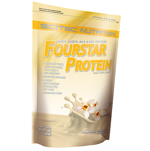 

Fourstar Protein Scitec Nutrition 500г Французская ваниль (29087011)