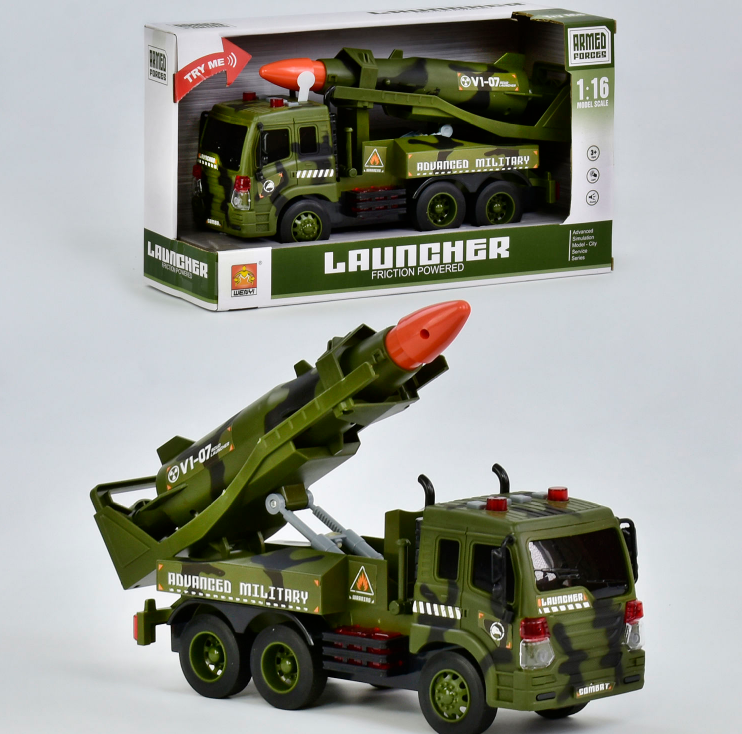 

Машинка детская пусковая установка JIA YU TOY TRADE CO Хаки (317М)