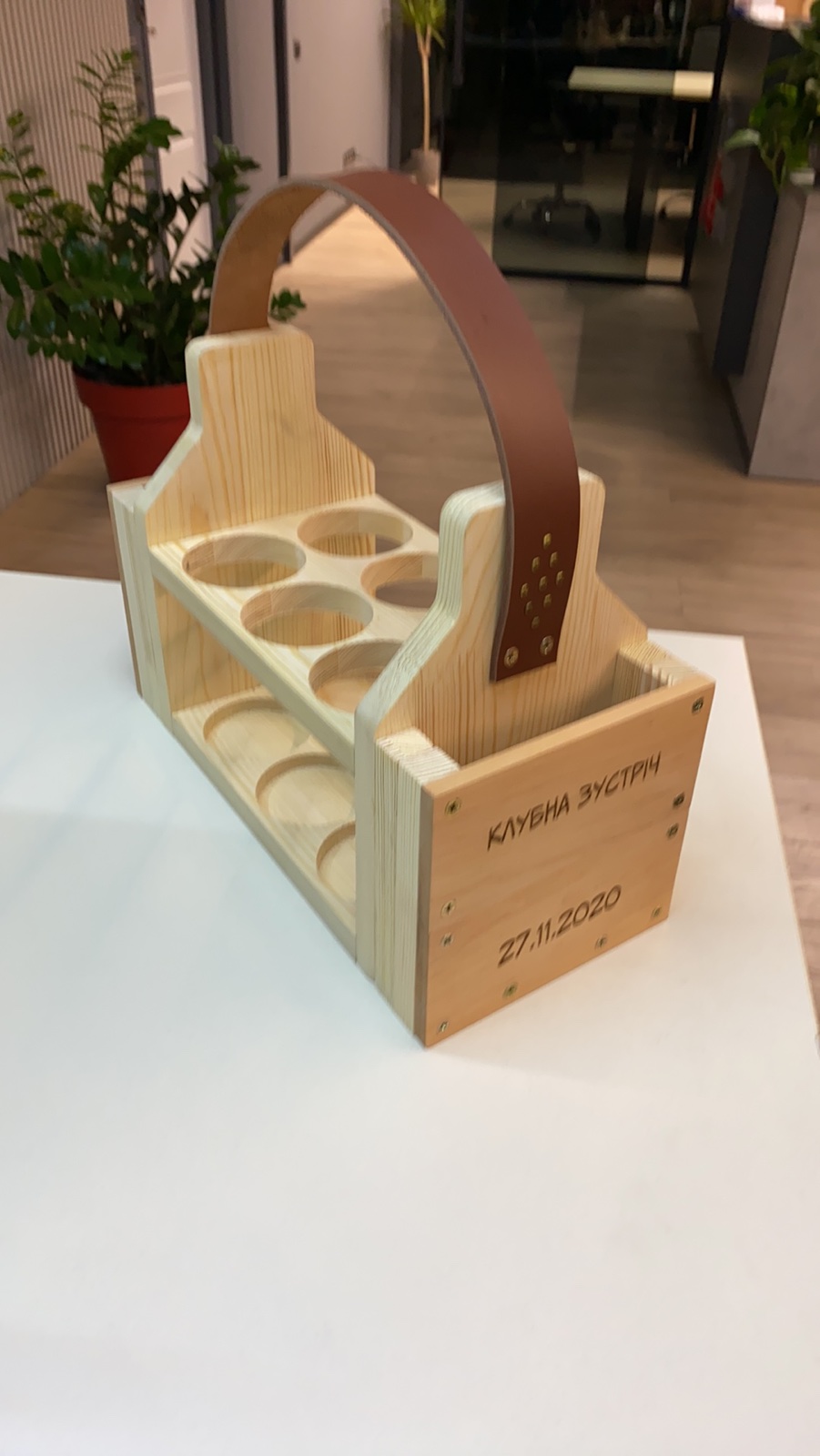 

Переноска для бутылок/банок BeerS1 TOUCH WOOD