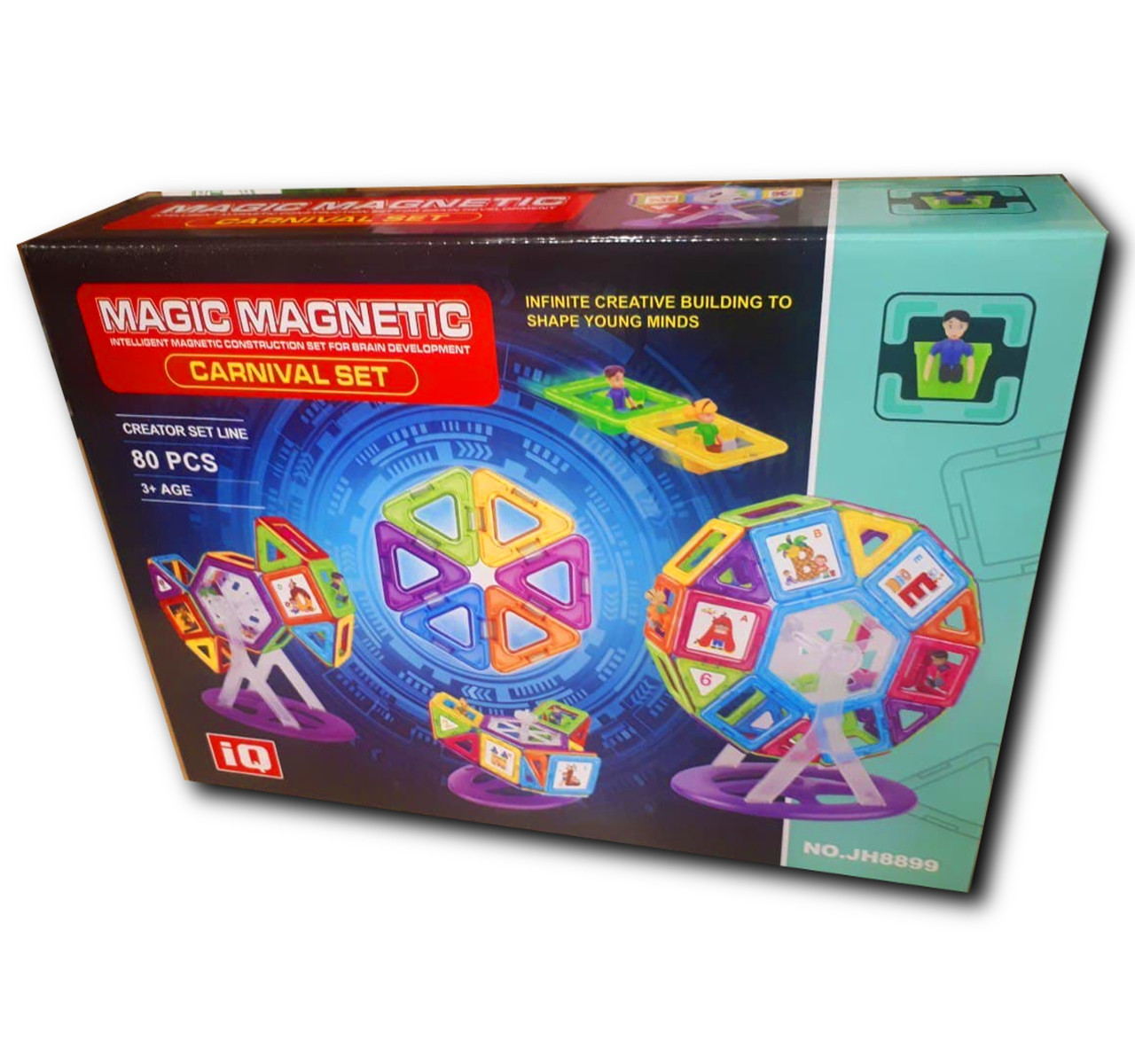 

Магнитный конструктор Magic Magnetic 34х25х8 см, 80 деталей