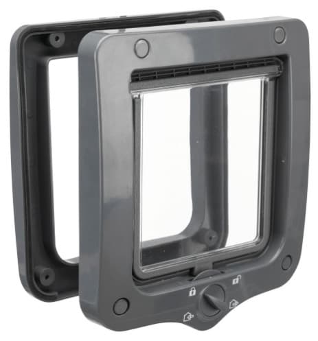 

Четырехсторонние двери для кошек Trixie 4-Way пластиковые 20 × 22 cм серые