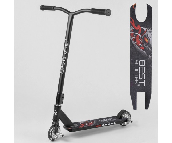 

Трюковый самокат Best Scooter Cobra 43594, с Пегами, HIC-система, колёса PU, 110мм, Черный