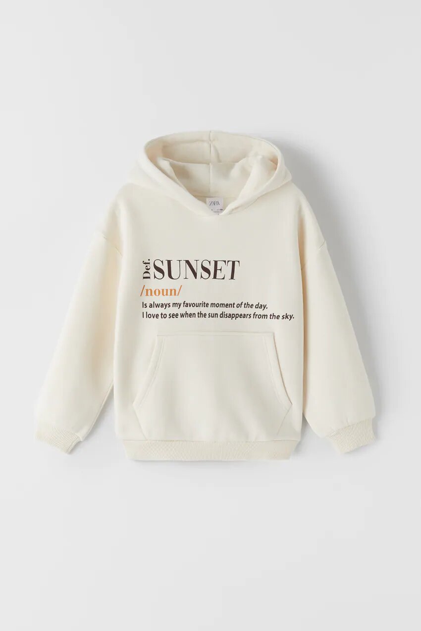 

Худі з принтом Zara S3110 128 см (8 років) Молочний (P-6910806230619)