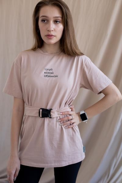 

Футболка Unicorn мокко цілуй кохай обнімай One size