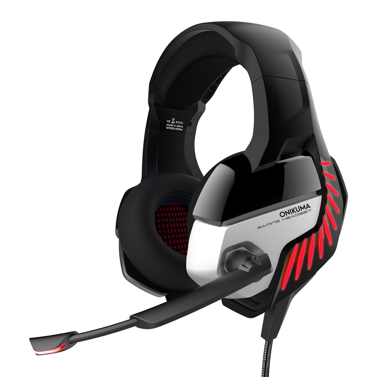 

Игровые наушники ONIKUMA LED Gaming with K5 PRO Black-red