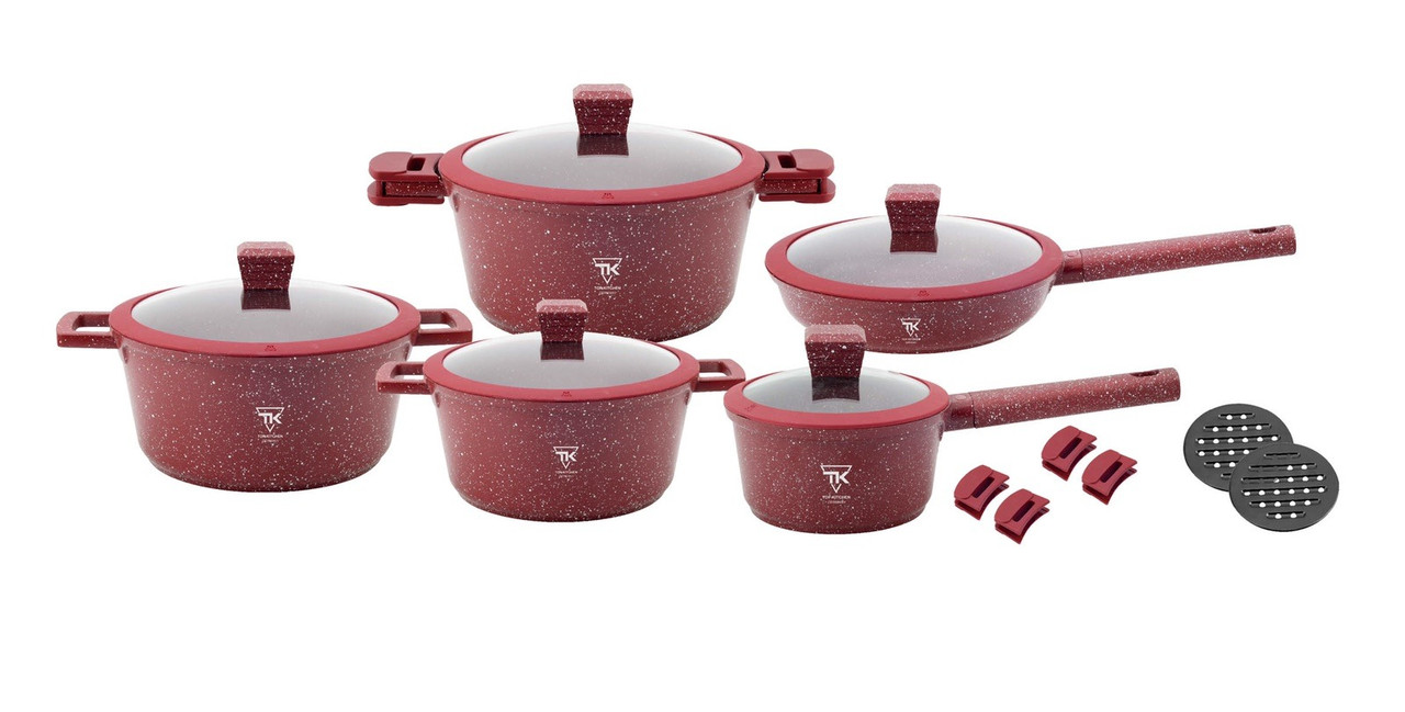 

Набор Кастрюль Top Kitchen TK00019 из 5 ёмкостей бордо