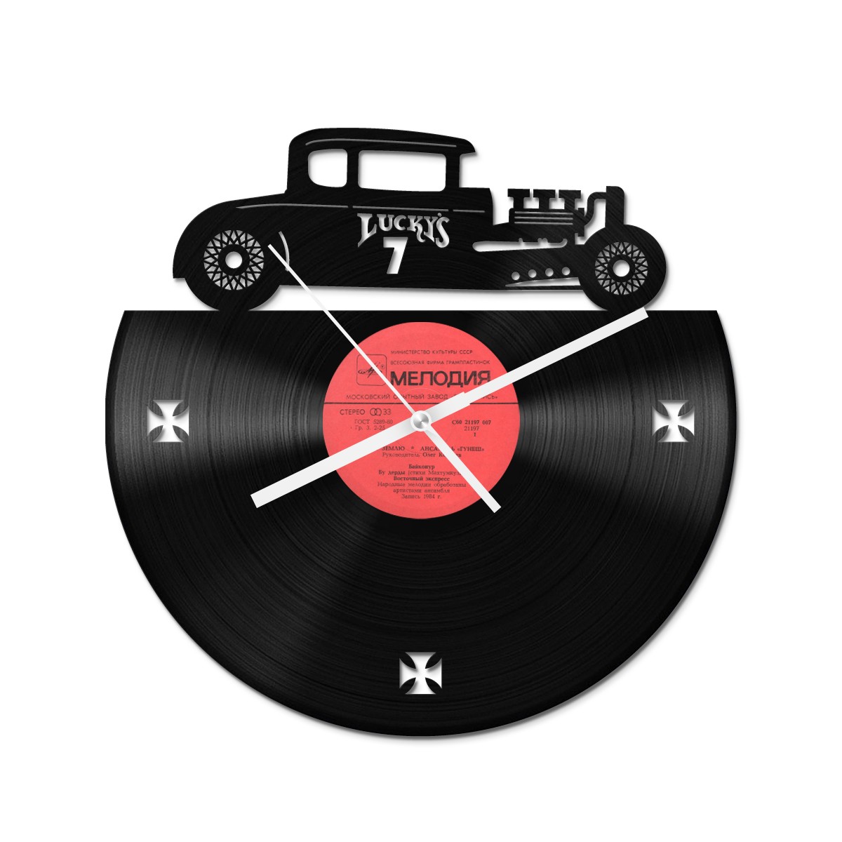 

Вініловий годинник Bear Kustom Arts Хотрод Купе 30 см