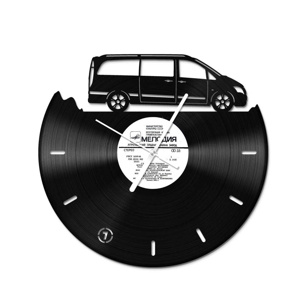 

Вініловий годинник Bear Kustom Arts Мінібус Віто 30 см