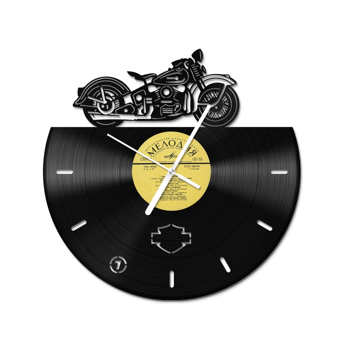 

Вініловий годинник Bear Kustom Arts Байк Knucklehead HD 30 см