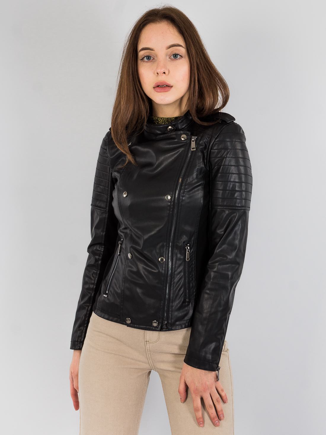 

Кожаная куртка GAS 255839  Черный, Кожаная куртка GAS 255839 XS Черный