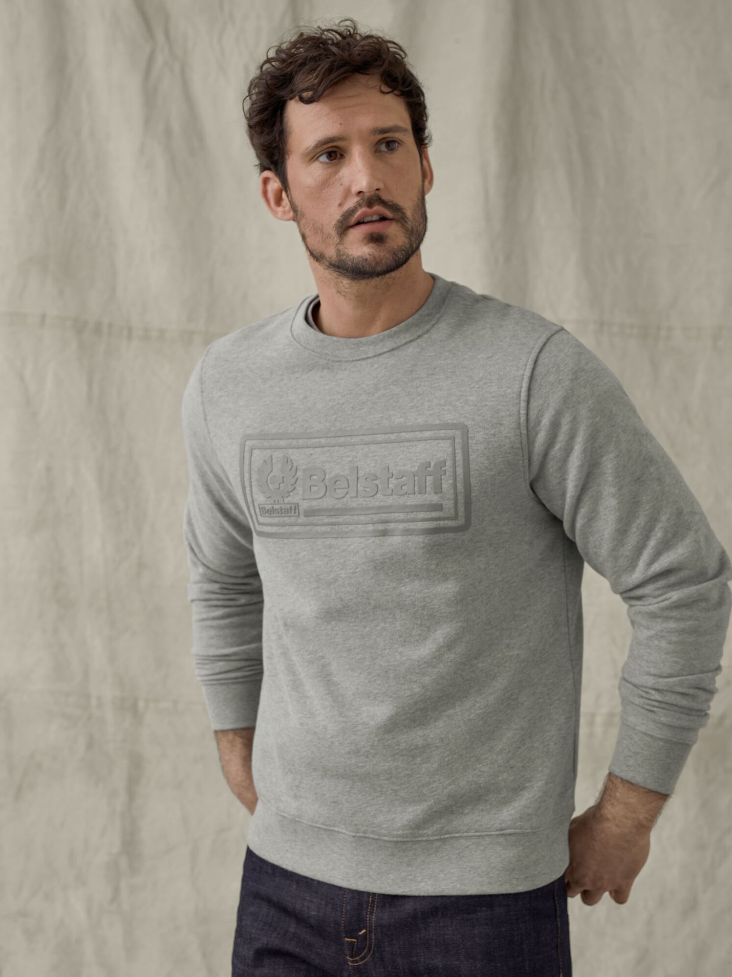 

Свитшот из серого меланжевого хлопкового джерси Belstaff B000142851  Серый, Свитшот из серого меланжевого хлопкового джерси Belstaff B000142851 2XL Серый