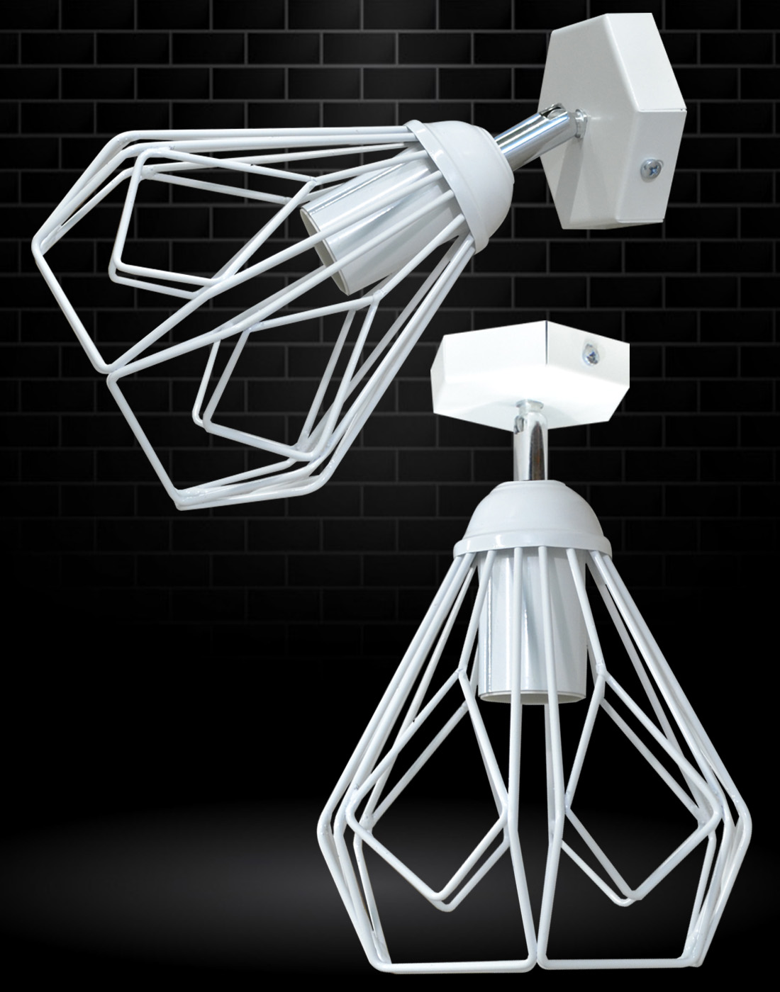 

Светильник настенный бра 100lamp Е-27 металл, белый (NL 538-1W)