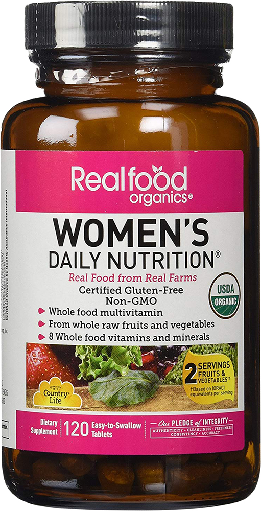 

Витаминно-минеральный комплекс Country Life Real food organics Women's 120 таблеток (015794091059)