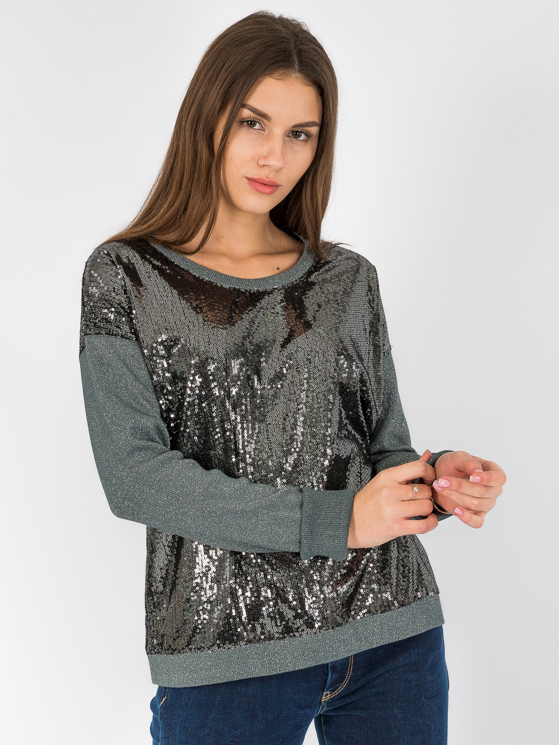 

Свитшот в пайетках GAS 555631_422354  Серый, Свитшот в пайетках GAS 555631_422354 S Серый