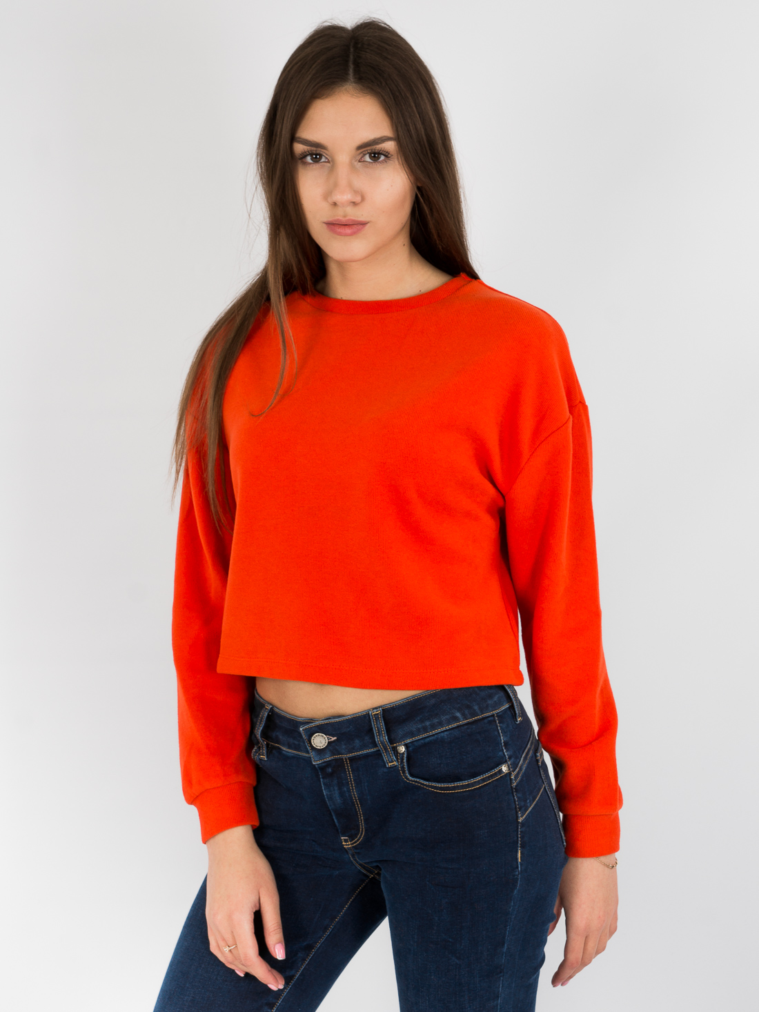 

Cвитшот BEBE PLUS 23193  Оранжевый, Cвитшот BEBE PLUS 23193 L Оранжевый