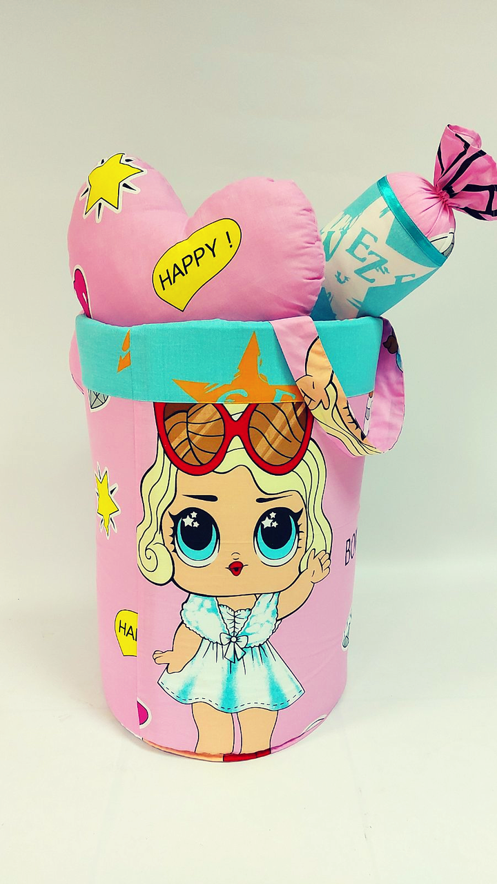 

Корзина для игрушек Lira Textile "Лира" двусторонняя L 50*70 cm