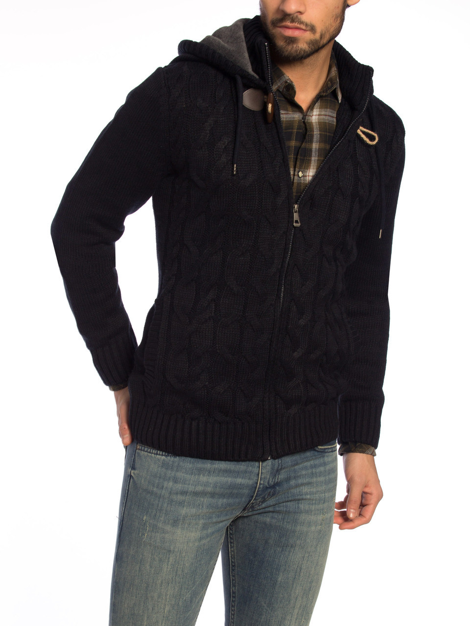 

Кофта мужская с капюшоном LC Waikiki L Синий (LCWKnitwear-889-2)