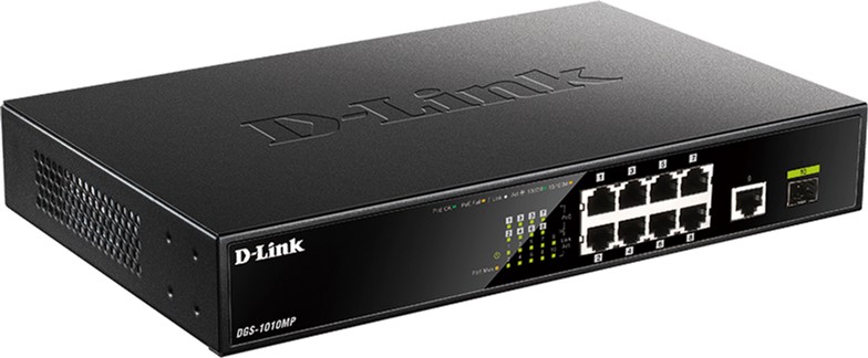 фото Комутатор некерований D-Link DGS-1010MP