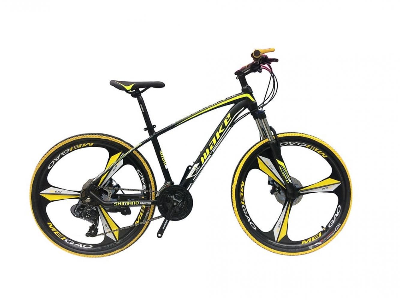 

Велосипед Make bike MTB2, литые диски 26", черно-желтый (MBIKE-MTB2-YELLOW)