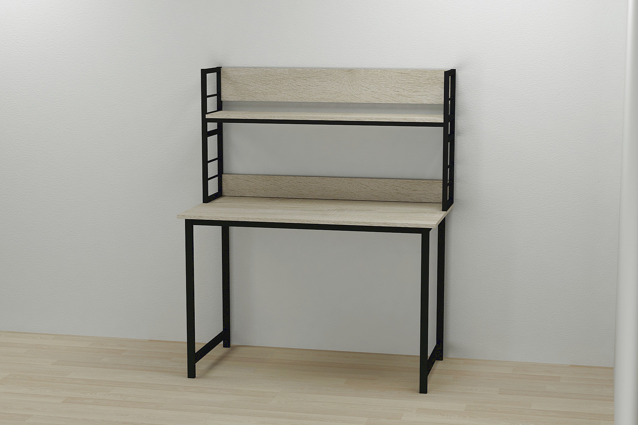

Надстройка для стола Ferrum-decor Линкольн 60x140x28 Черный ДСП Дуб Сонома