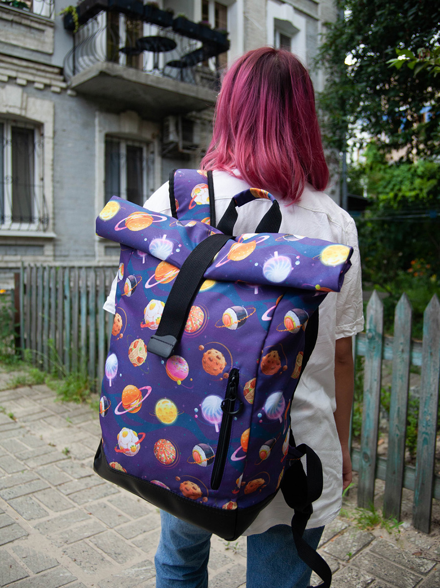 

Рюкзак MamaKazala «Rolltop» планеты