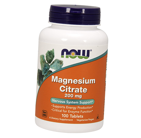 

Магний Цитрат, Magnesium Citrate 200, Now Foods 100таб (36128082)