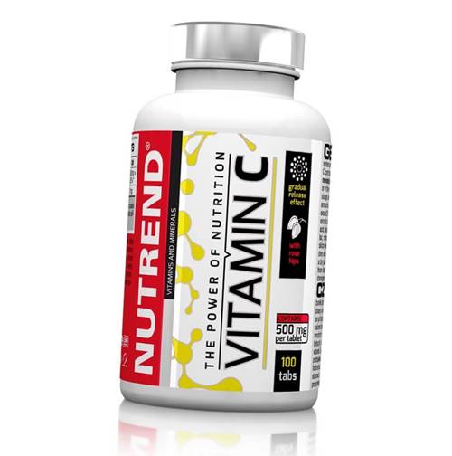 

Витамин С с Шиповником, Vitamin C with rose hips, Nutrend 100таб (36119006)