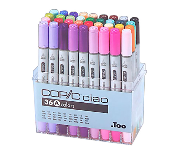 

Набор двухсторонних маркеров Copic Ciao Set A 36 цветов