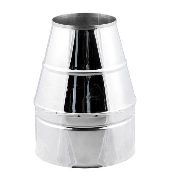 

Конус STALAR Термо Ø160/220 нерж/оц 1мм элемент дымохода из нержавеющей стали 321