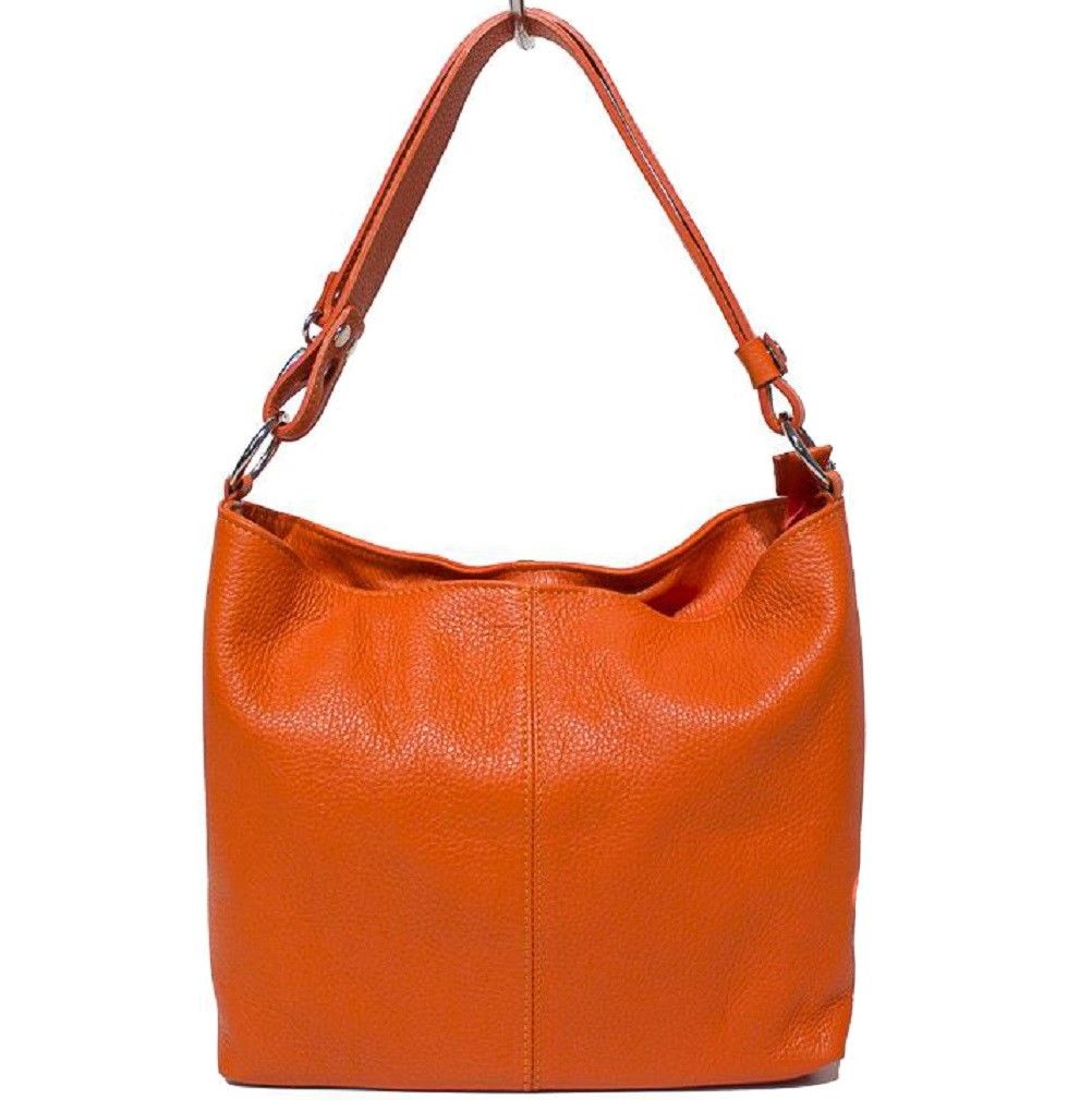 

Женская кожаная сумка Italian bags DB15207 orange