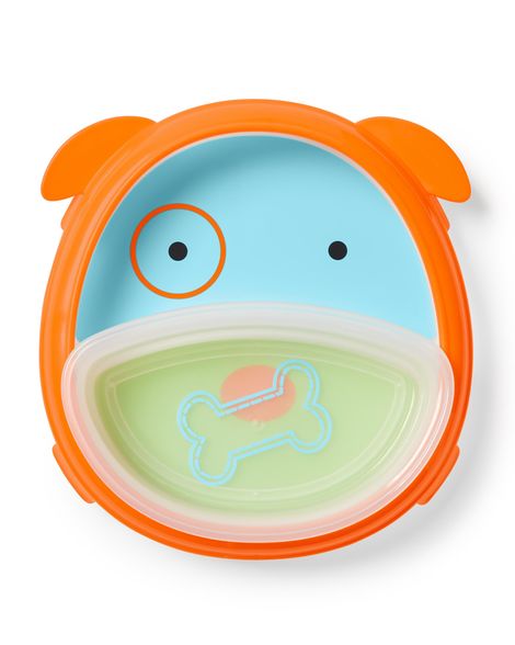 

Тарілка 2 в 1 Skip Hop Zoo Smart Serve Собачка