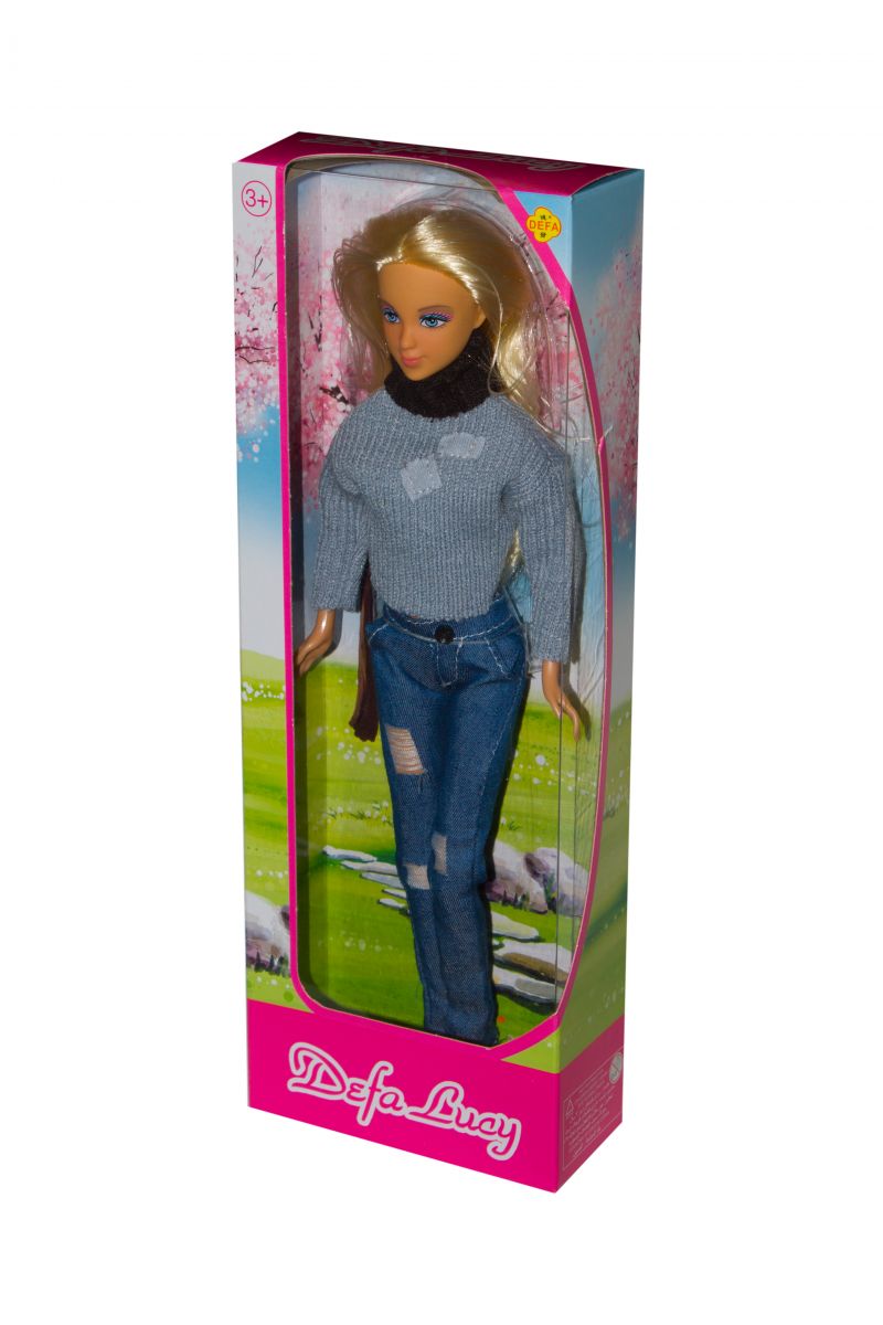 

Кукла Lucy в сером свитере DEFA (8366) (43897)