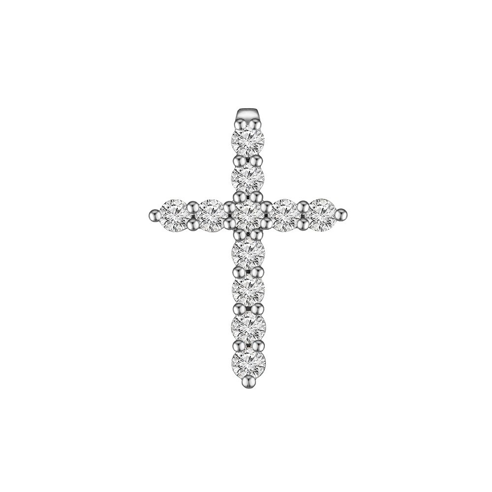 

Золотой крестик с бриллиантами 0,56ct, d/2.3 мм Congress Diamond (Т 2.3-6)