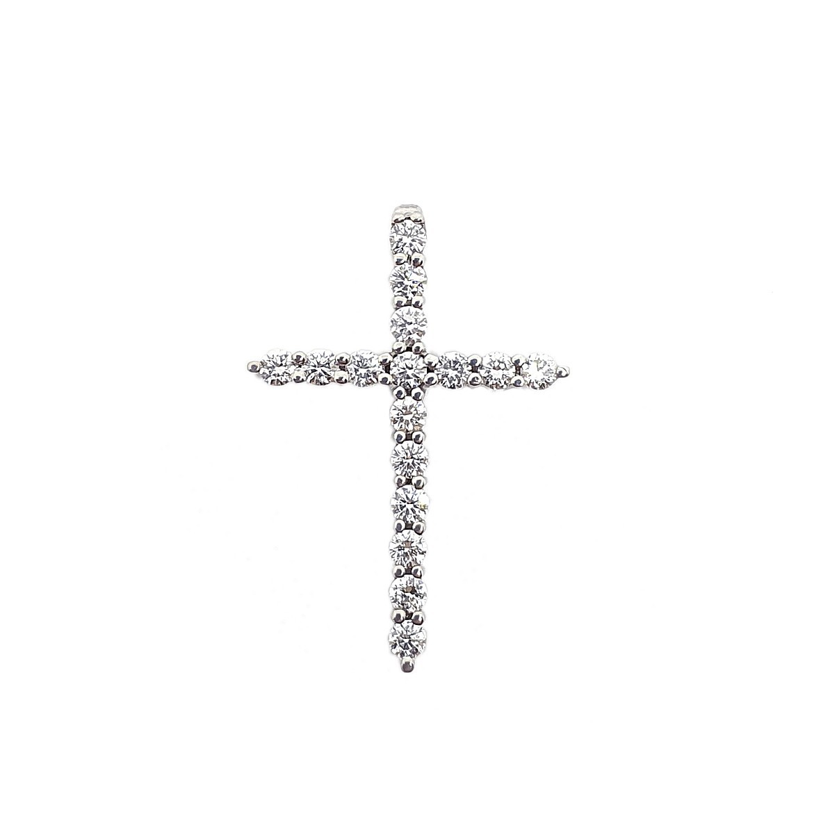 

Золотой Крестик с бриллиантами 0,65ct 16шт. Congress Diamond (Cr01 2.2)
