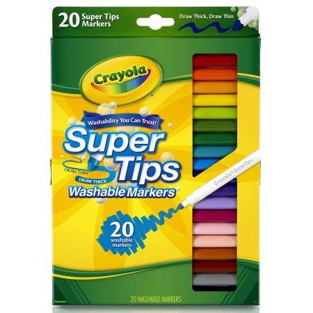 

Фломастеры Super Tips Washable 20 цветов, Crayola
