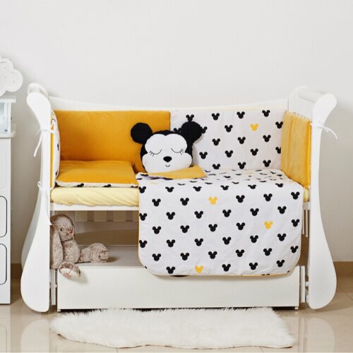 

Комплект постельный 6 ел Twins Dolce Insta Mikki, black/yellow