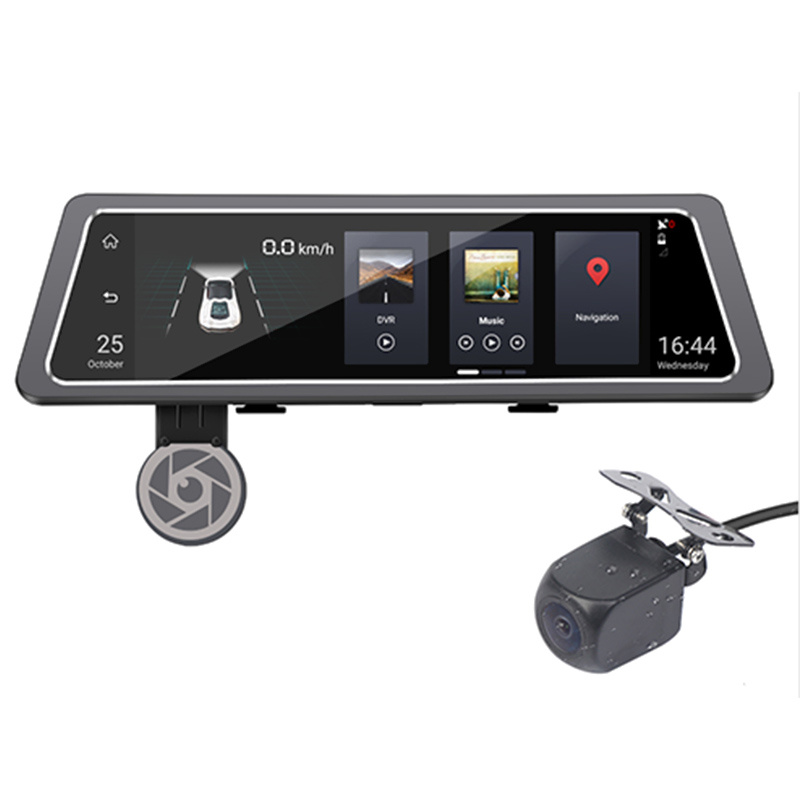 Зеркало видеорегистратор навигатор Lesko 10" Car D10 Android 5.1 ADAS ...